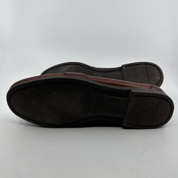 Dockers Tassel Loafer Slip On Flats Dress Shoes Leather Brown Mens Size US 9.5 - Picture 6 of 7